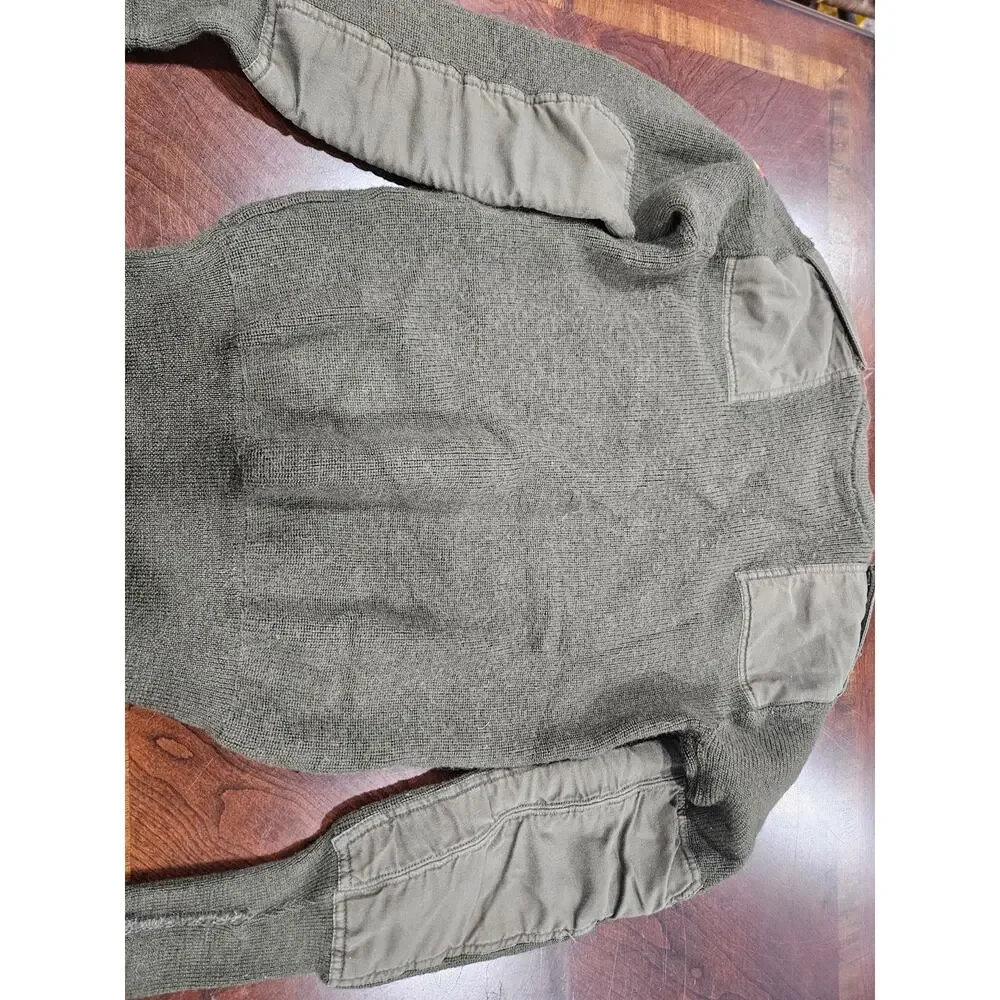 Bundeswehr Wool Service Sweater 46 German Military Surplus Gorpcore M - Picture 6 of 8